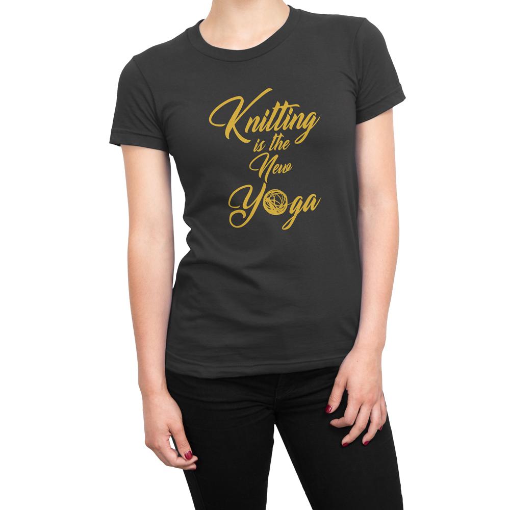 Knitting Is The New Yoga - Women's Knitting T Shirt-WearBU.com