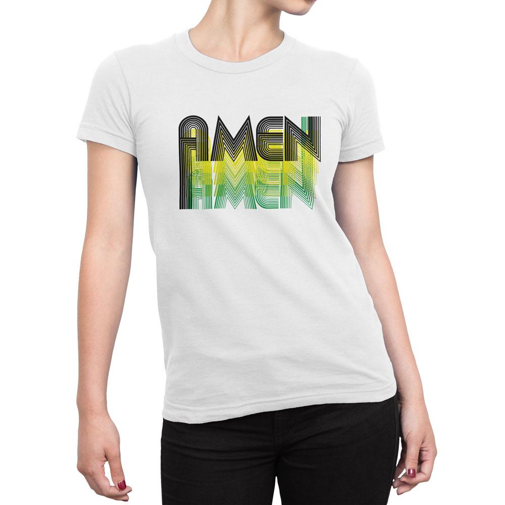 AMEN - Women's Faith T Shirt-WearBU.com