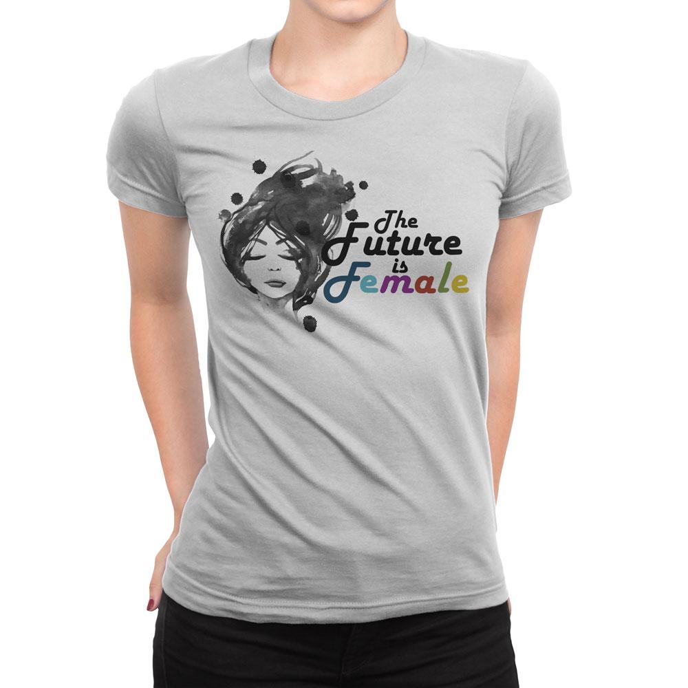 The Future is Female - Women's Inspirational T Shirt-WearBU.com